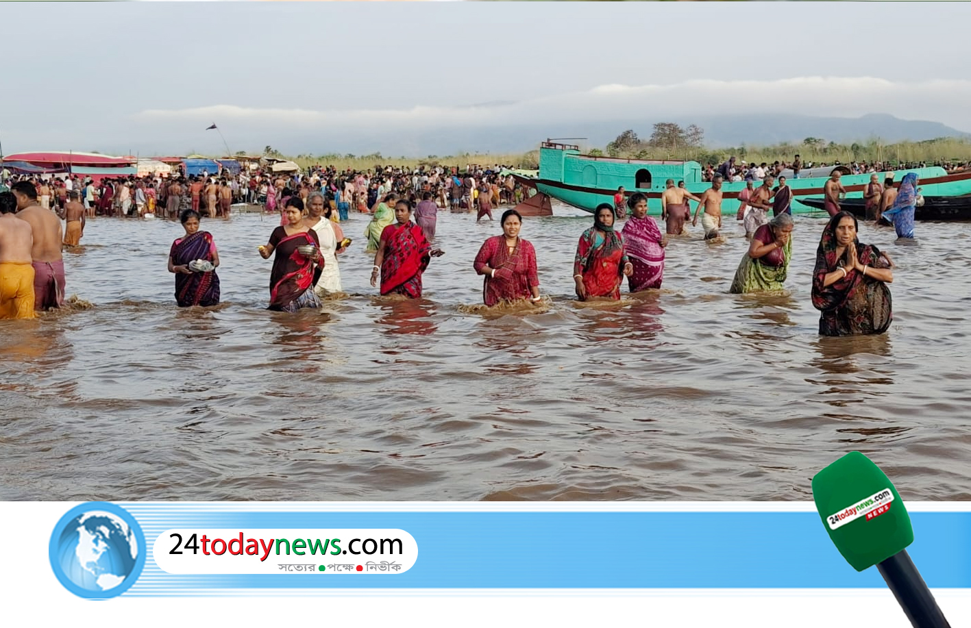 নৌ-পুলিশের কঠোর নজরদারিতে সনাতন ধর্মাবলম্বীদের ধর্মীয় উৎসব পণাতীর্থ সম্পন্ন