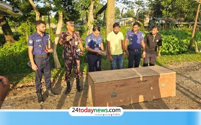 কুলাউড়া সীমান্তে বিএসএফের গুলিতে নিহত তারা মিয়ার মরদেহ হস্তান্তর
