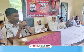 কুলাউড়ার অগ্রণী উচ্চ বিদ্যালয়ে জুলাই গণঅভ্যুত্থান দিবস পালিত