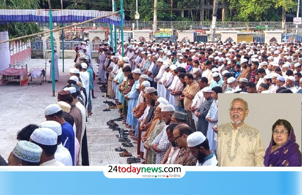 সাত্তার ও সুরাইয়া দম্পতির জানাযায় ঢল, প্রবাস থেকে এসে অংশ নিলেন ছেলে