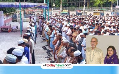 সাত্তার ও সুরাইয়া দম্পতির জানাযায় ঢল, প্রবাস থেকে এসে অংশ নিলেন ছেলে
